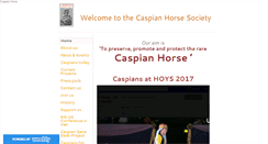 Desktop Screenshot of caspianhorsesociety.org.uk