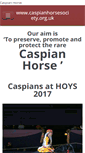 Mobile Screenshot of caspianhorsesociety.org.uk