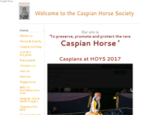 Tablet Screenshot of caspianhorsesociety.org.uk